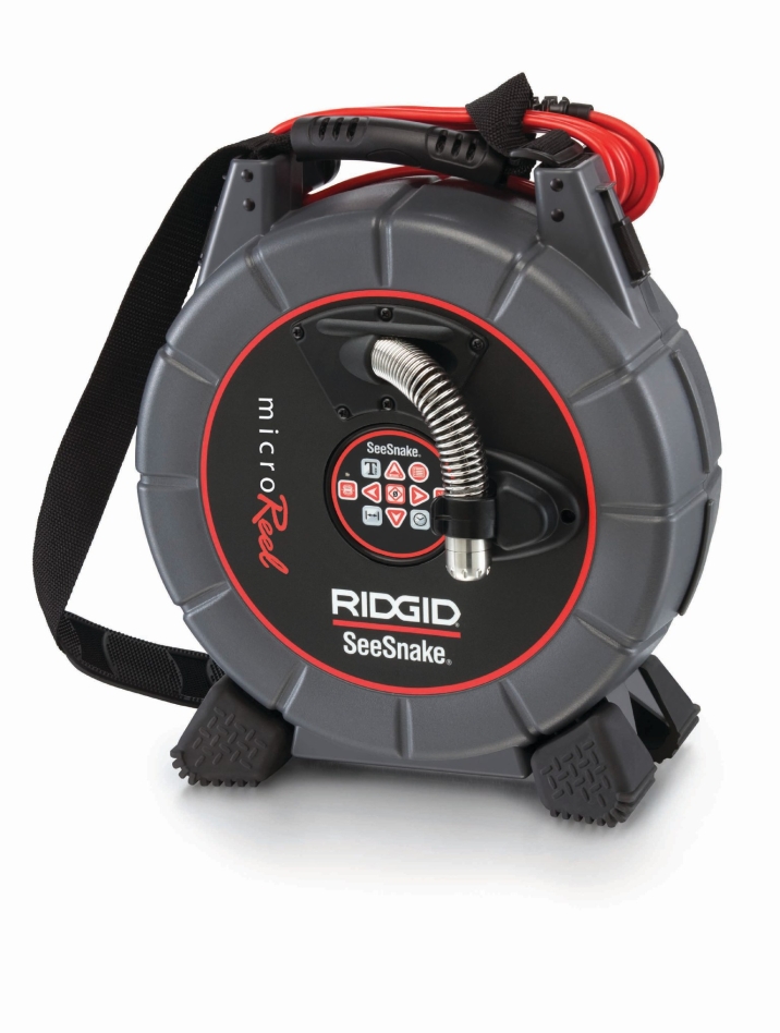 Ridgid 35213 MicroReel Reel L100C mit Anschlusskabel für SeeSnake Monitor Ortungsgerät und Meterzähler