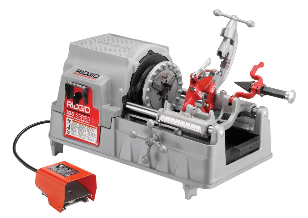 Ridgid 66630 535C Gewindeschneider mit automatischem Spannfutter 1/2" - 2" BSPT + 811A 230V