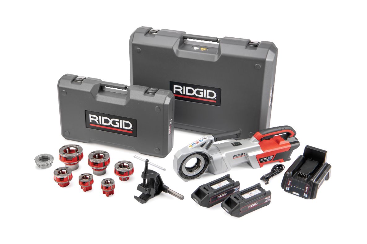 Ridgid 72088 760 FXP Elektrodrahtschneider Set (11-R) 2x 4Ah Akkus und Ladegerät im Koffer