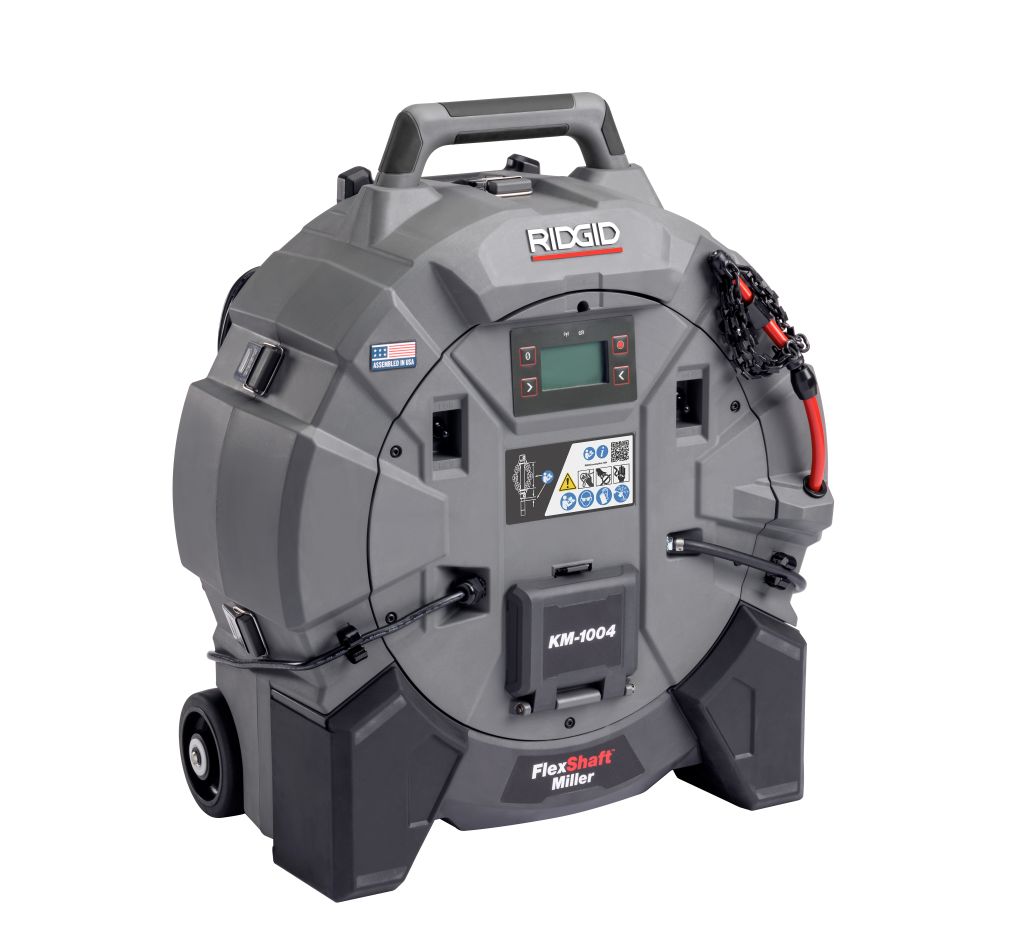 Ridgid 79783 KM-1004 FlexShaft Accu Drain Entstopfer Set 18/230V EU 2x 18V 5.0Ah Akkus und Ladeger&auml;t
