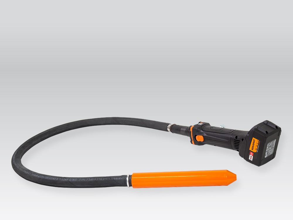 Rokamat 91400-a Akku-Poker-Vibrator 130cm 43mm 18V 5.2Ah Li-Ion