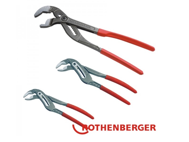 Rothenberger 1000001068 ROGRIP Wasserpumpenzangen Set M 7" + M 10" + ROGRIP XL