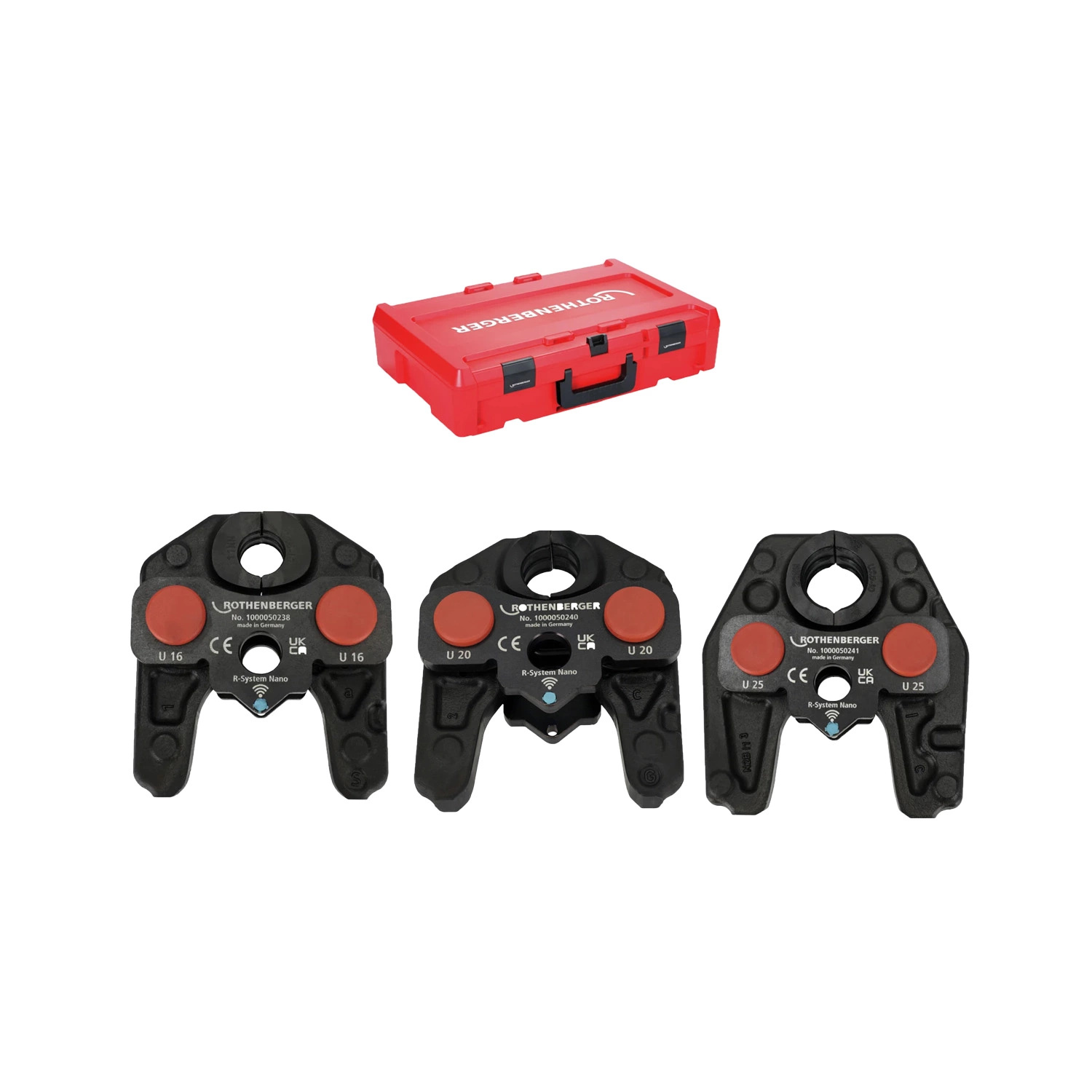 Rothenberger Zubeh&ouml;r 1000004941 iJAW Pressbacken-Set U16-20-25 mm im Koffer