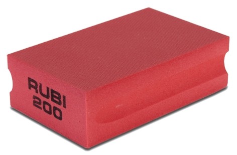 Rubi 61976 Diamantbeschichteter Gummischleifklotz - Körnung 200