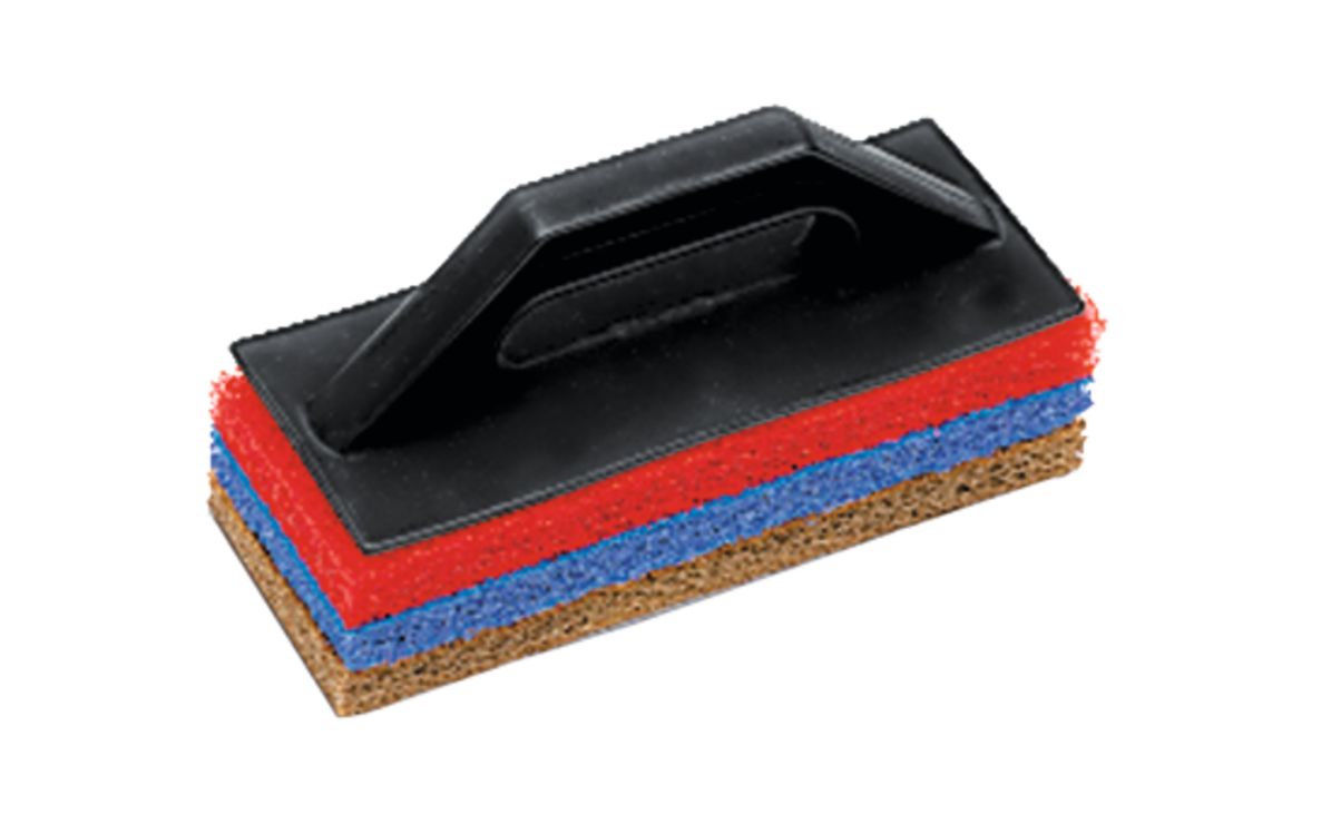 Rubi 20900 Reinigungskelle + Schleifschwamm-Set 25cm 3-teilig