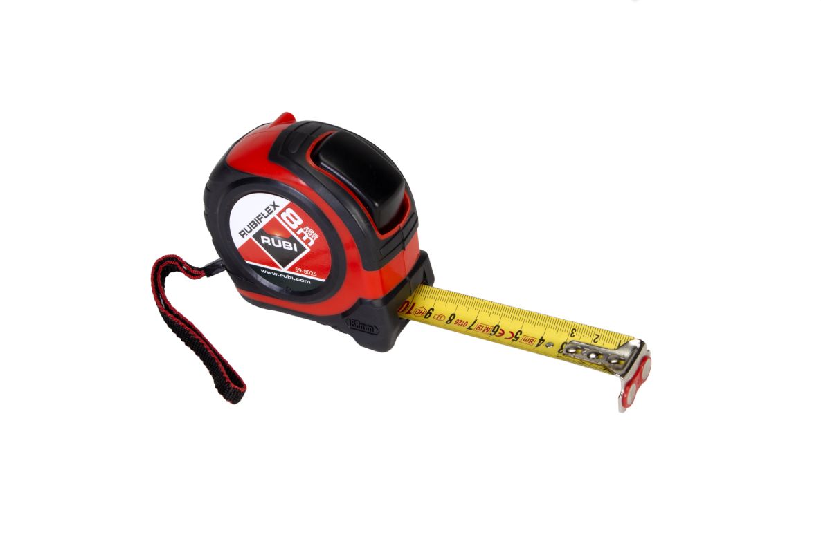 Rubi 75902 RUBIFLEX-Bandmaß 8 m x 25 mm