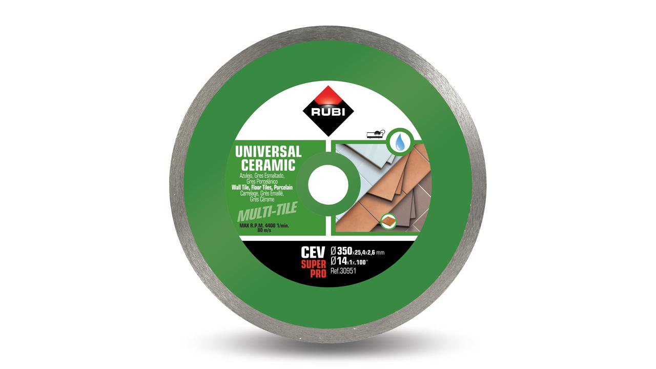 Rubi 30946 CEV-200 Superpro 200 mm x 25.4 mm Continu Diamanttrennscheibe Keramikfliessen