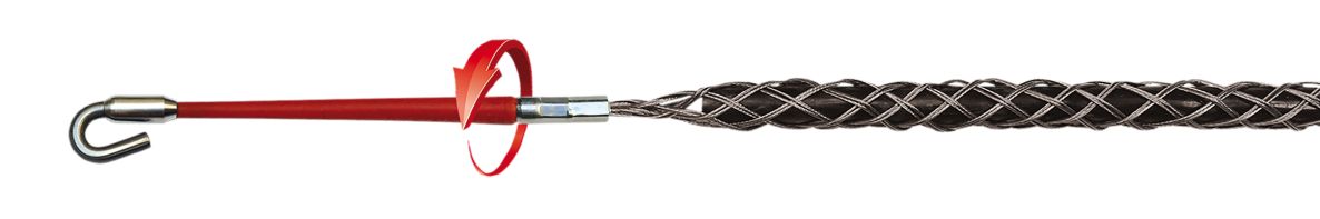 Runpotec 20272 Edelstahlseilstrumpf mit Haken 4-6mm