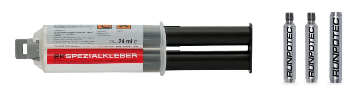 Runpotec 20385 Edelstahl Reparatursatz Ø 9mm Glasfaserspannfeder, 4-teilig