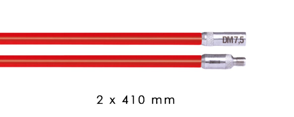 Runpotec 20881 Durchsteckstäbchen rot 7,5 mm 2 x 410 mm