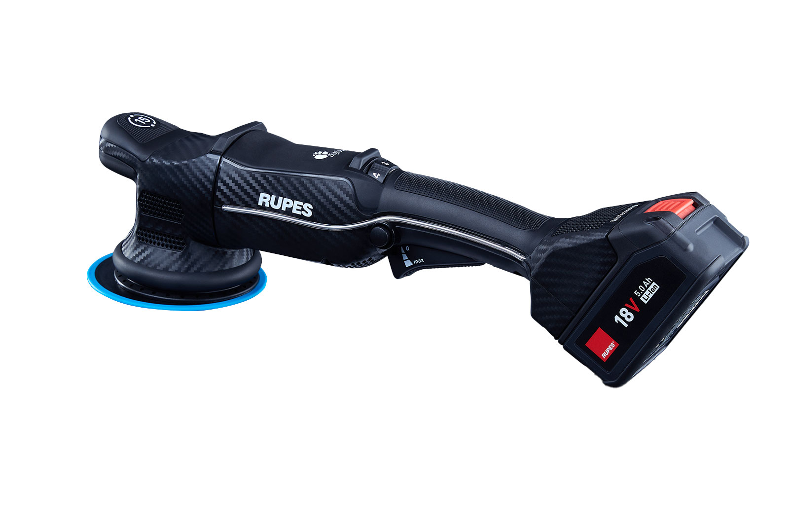 Rupes HLR15/CB2/STD iBrid Bigfoot Exzenterpolierer 125mm 18V 5.0Ah Li-Ion