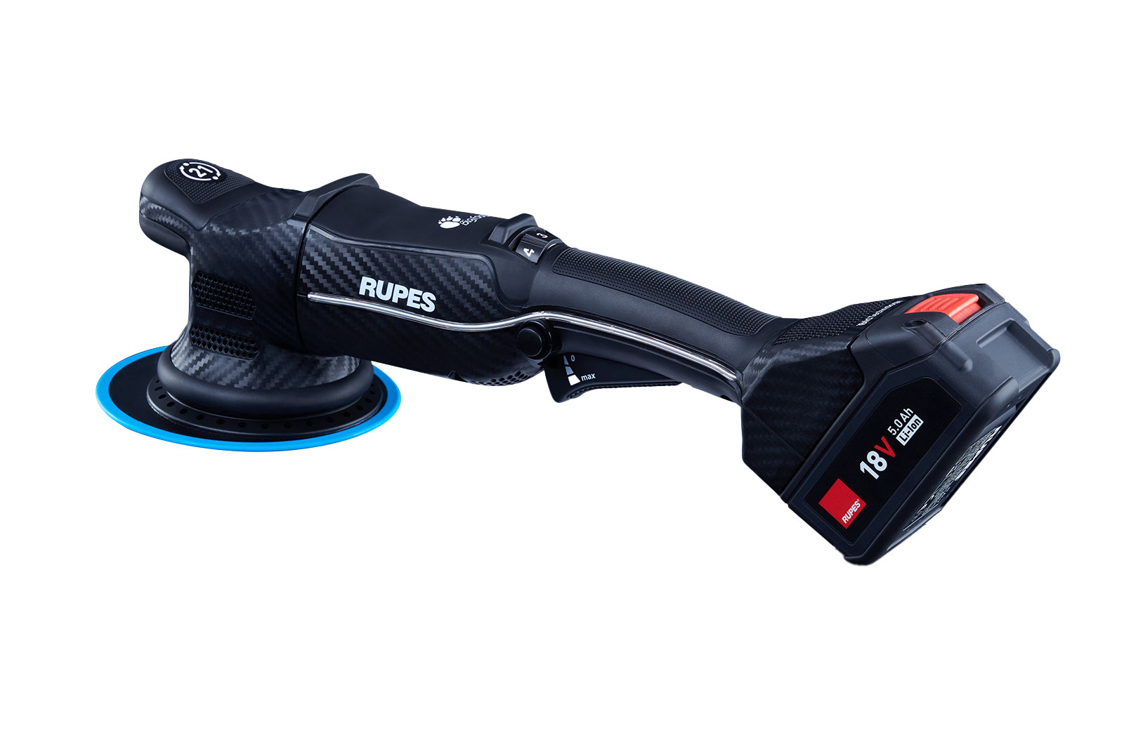 Rupes HLR21/CB2/STD iBrid Bigfoot Exzenter Polierer 150mm 18V 5.0Ah li-ion