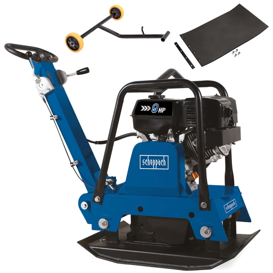 Scheppach 5904605903 HP3000S Rüttelplatte + Radsatz 30 kN