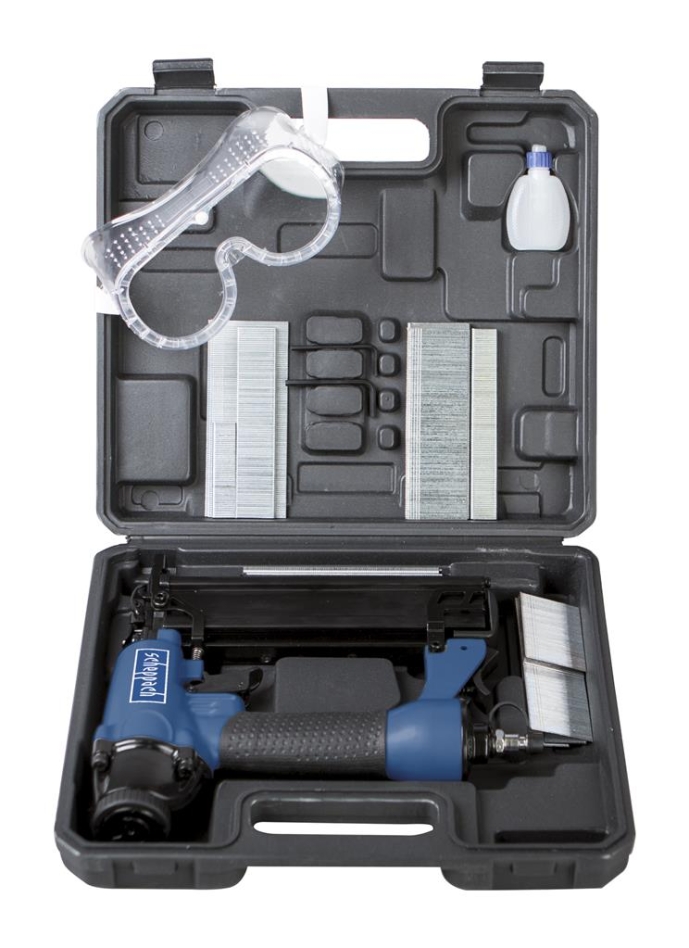 Scheppach 7906100715 Druckluft 2-In-1 Klammer-Nagelpistole Druckluftnagler