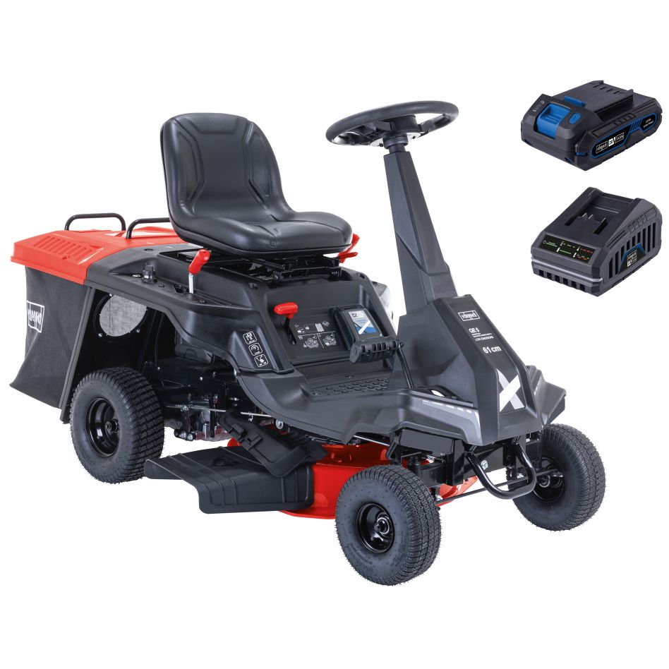 Scheppach 5911292901 Hybrid-Benzin-Aufsitzmäher MR230-61 224cc 4,4kW (mit Batterie)