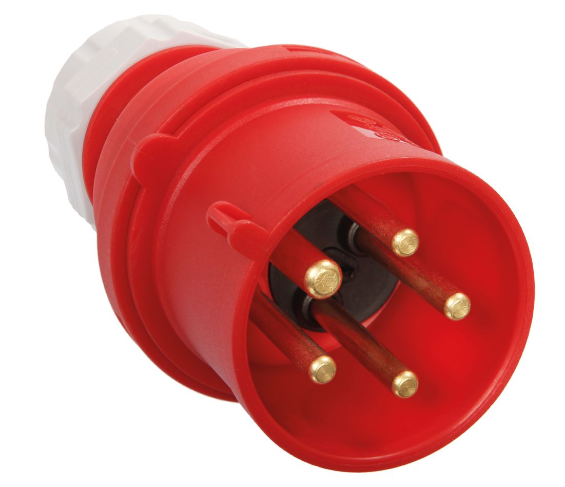 Schwabe 60461 CEE-Stecker 400V/32A IP44 5-polig mit Phasenwechsel
