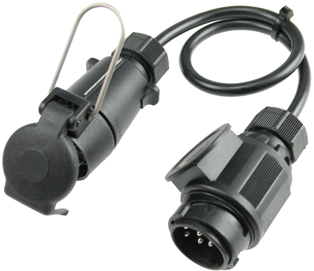 Schwabe 60467 Camping-Adapterkabel IP44 13-polig Fahrzeug auf 7-polig Anhänger 0,6m