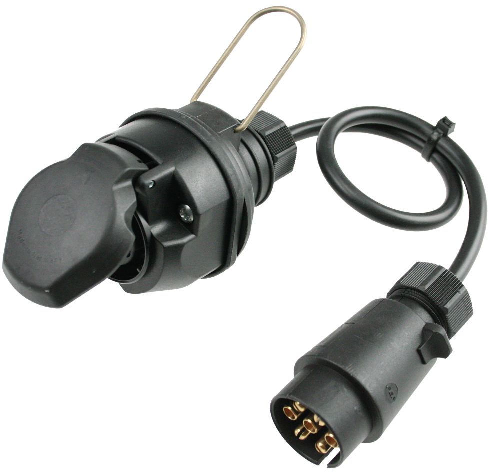 Schwabe 60468 Camping-Adapterkabel IP44 7-polig Fahrzeug auf 13-polig Anhänger 0,6m