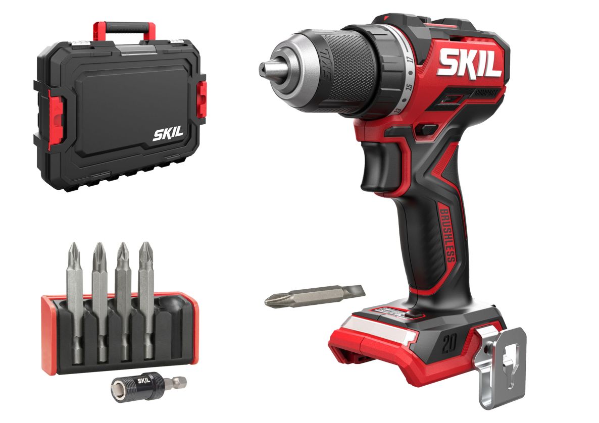 SKIL DD1E3065JA Akku-Bohrmaschine 20V Compact bürstenlos 60Nm exkl. Akkus und Ladegerät im Koffer