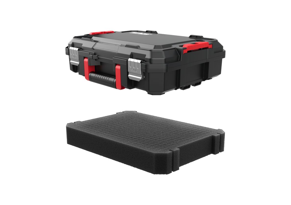 SKIL 2610S01669 Lose stapelbarer Werkzeugkoffer kompakt mit Universalschaum