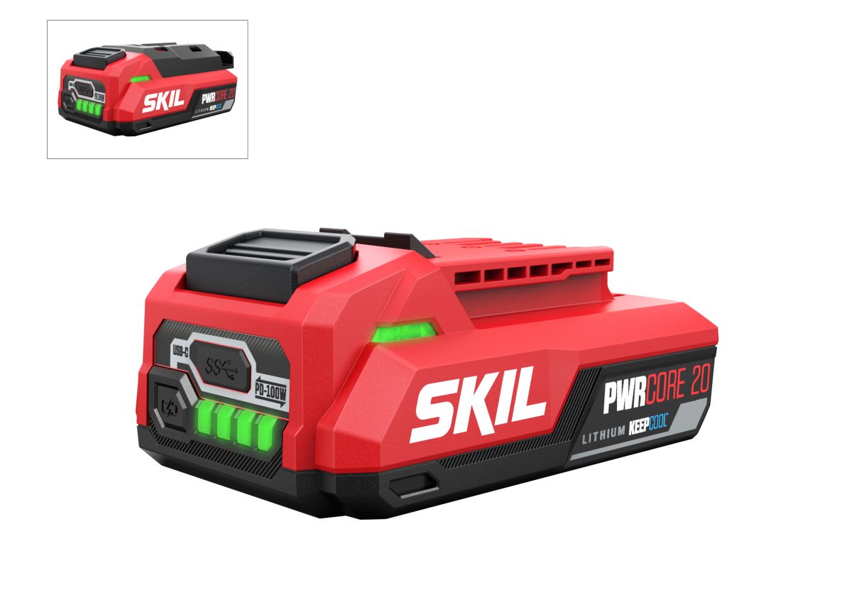SKIL BR1E3142AA 20V 2.0Ah Keep Cool Akku mit USB-C 2-seitig PWRCORE 20