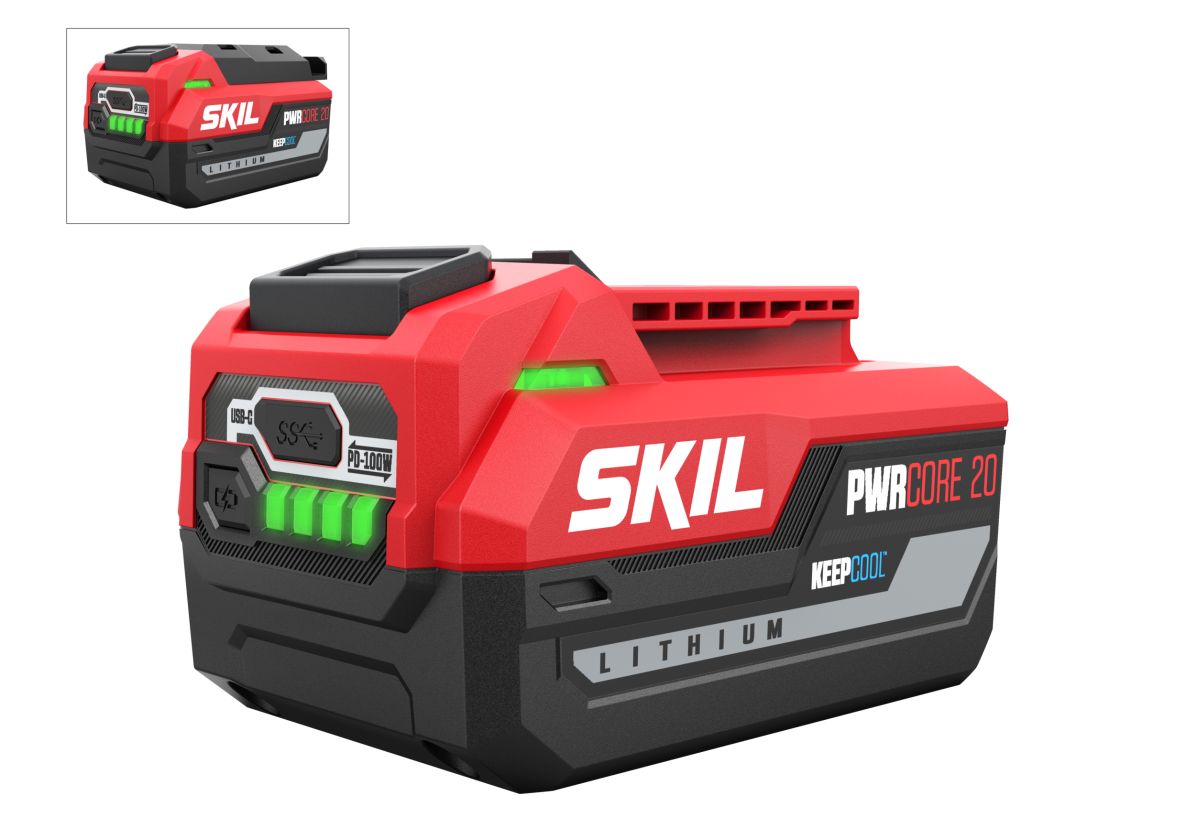 SKIL BR1E3144AA 20V 4.0Ah Keep Cool Akku mit USB-C 2-seitig PWRCORE 20