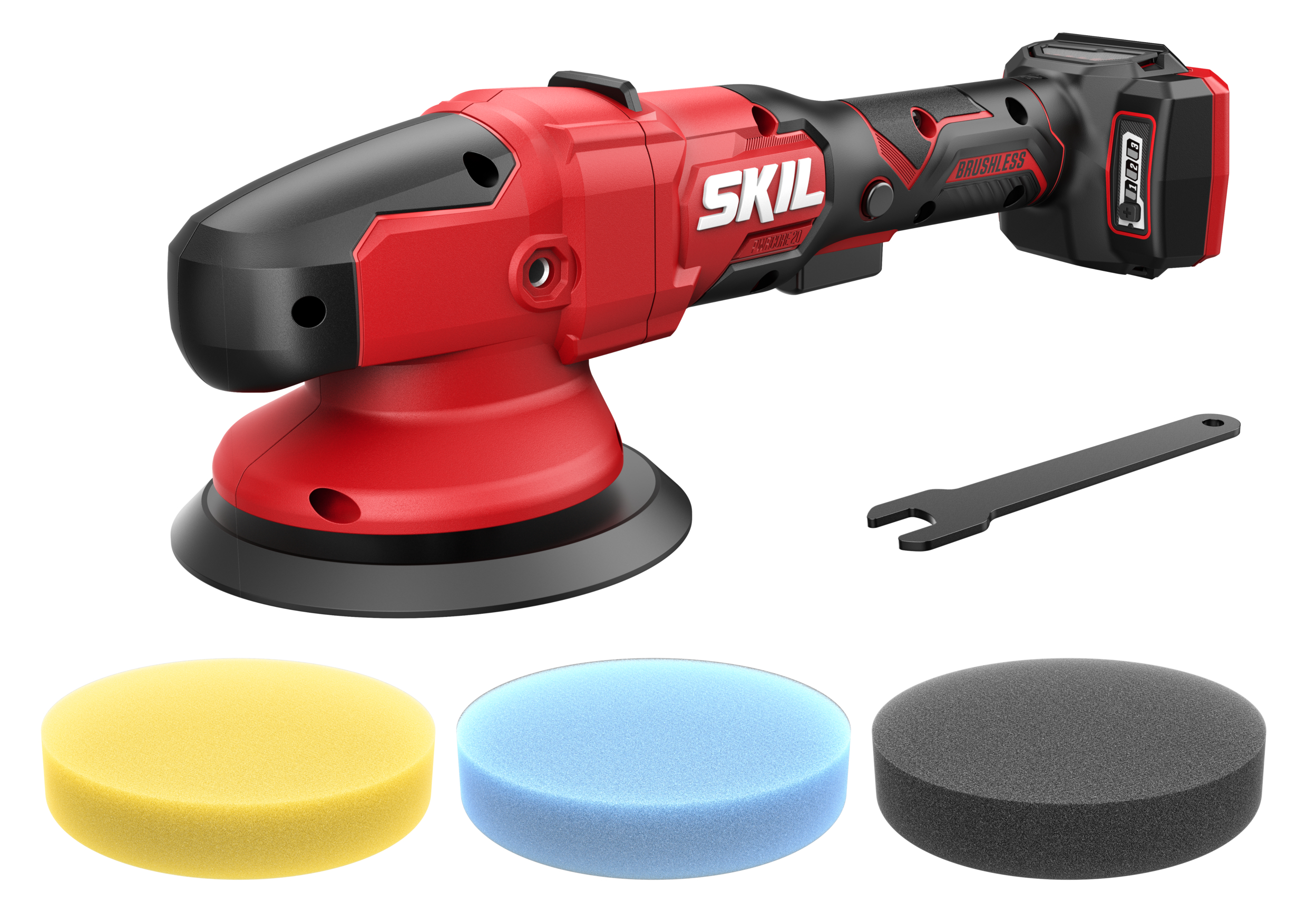 SKIL SR1E3790CA Akku-Exzenterpolierer 20V bürstenlos exkl. Akkus und Ladegerät 