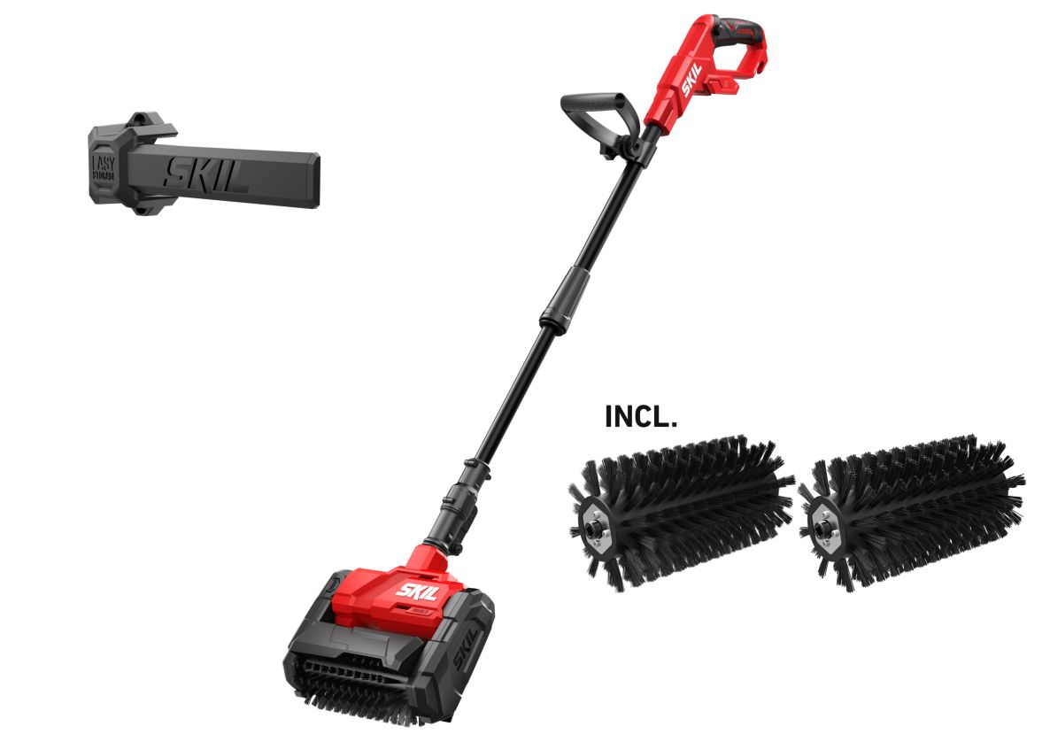 SKIL GV1E0680CA Accu Terrassenreiniger 20V bürstenlos exkl. Batterien und Ladegerät im Karton