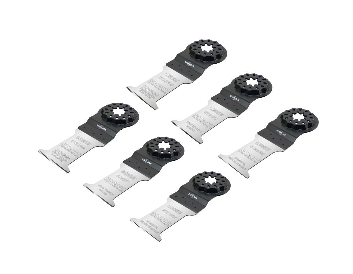 Smart Blades ST6MAK Starlock 6-teiliges Sägeblatt-Set.