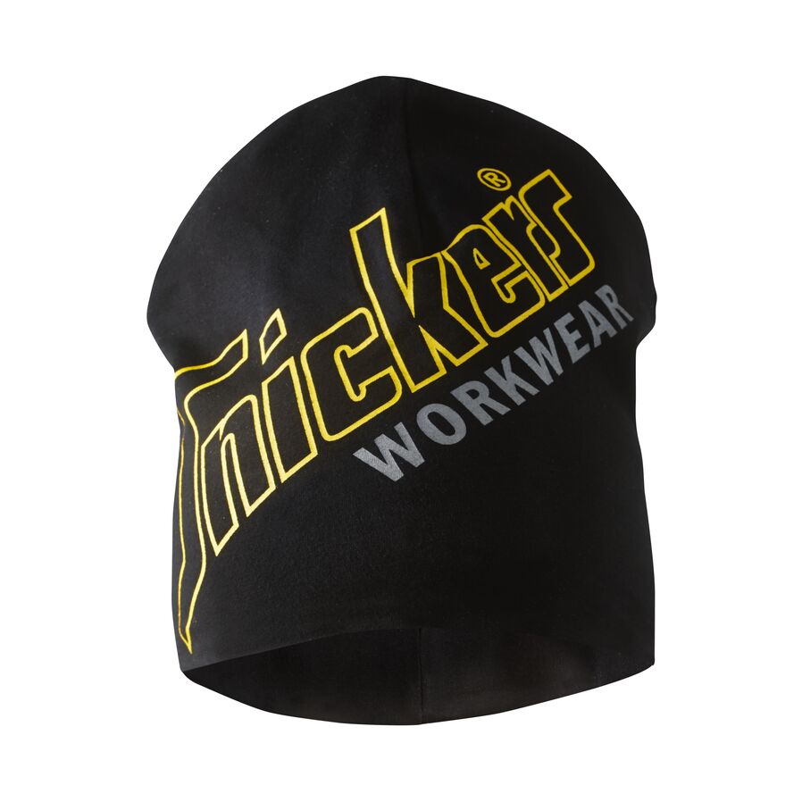 Snickers Workwear 90170400000 AllroundWork Bedruckte Baumwollmütze Größe Einheitsgröße Schwarz (0400)