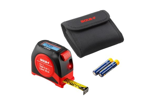 Sola 71510201 METEC Digitales Maßband mit Laser-Distanzmesser
