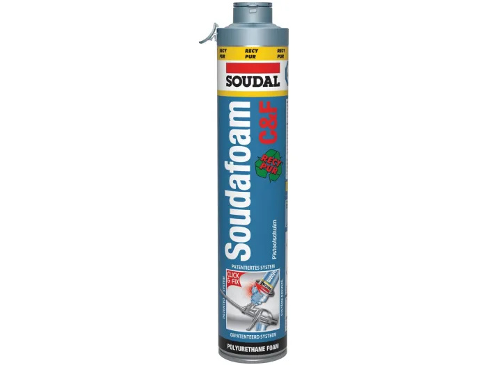 Soudal 110240 Soudafoam Click & Fix Recy-Pistolen-Schaum
