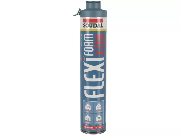 Soudal 157325 Flexifoam X-Tra Click & Fix Polyurethanschaum 750 ml