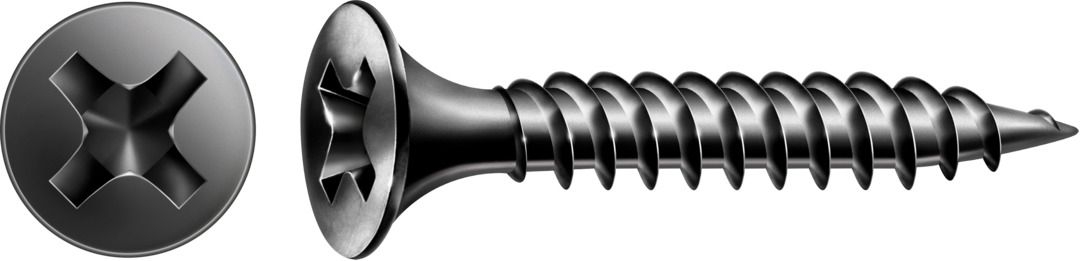 SPAX 1091170390555 Schnellbauschraube 3,9 x 55 mm, Trompetenkopf, Kreuz PH2, Vollgewinde, Feingewinde, phosphatiert - 500ST