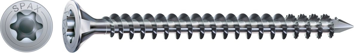 SPAX 1201010803005 Universalschraube 8 x 300 mm, Senkkopf, T-STAR PLUS T40, Vollgewinde, WIROX - 50ST