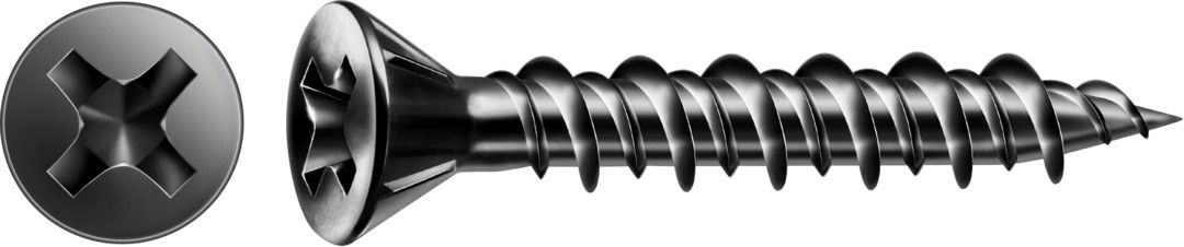 SPAX 1791170390195 Schnellbauschraube 3,9 x 19 mm, Senkkopf, Kreuz PH2, Hilo-Gewinde, phosphatiert - 1000ST