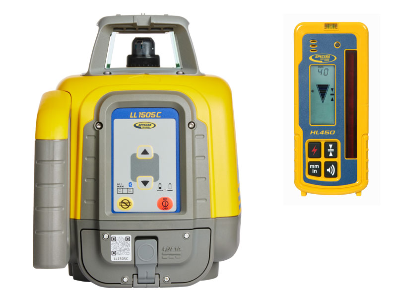 Spectra Physics 603423 LL1505C Horizontaler/vertikaler roter Baulaser + HL450-Empfänger