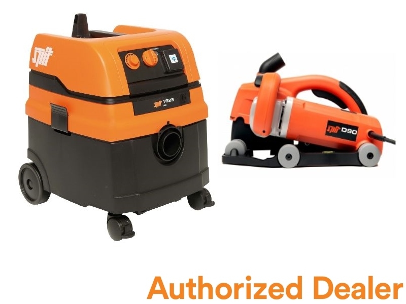 Spit 811245C2 D90 Schlitzsäge 50 mm + AC1625 Nass-, Trockensauger + 2 TN Universal Scheiben 150 mm