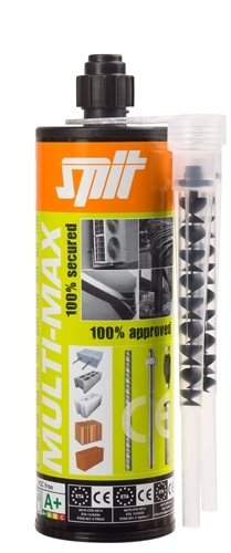 Spit Befestigung 060047 60047 Multi-Max PLUS Injektionsmörtel 410 ml (inkl. 2 Mischdüsen CM12L)