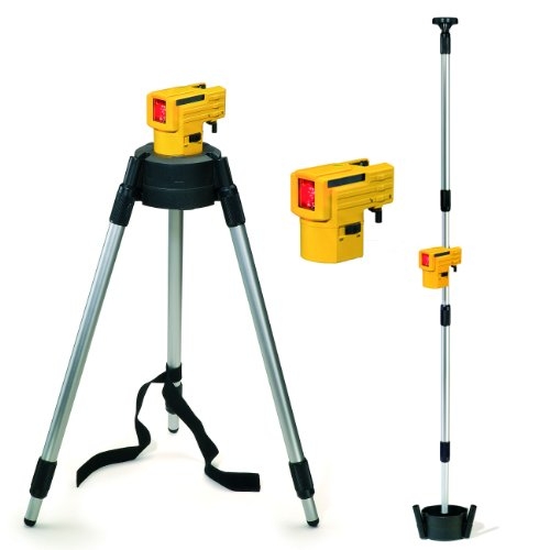 Stabila 16789 LAX50 Kreuzlinien-laser mit Stativ-Teleskopstab-Kombination