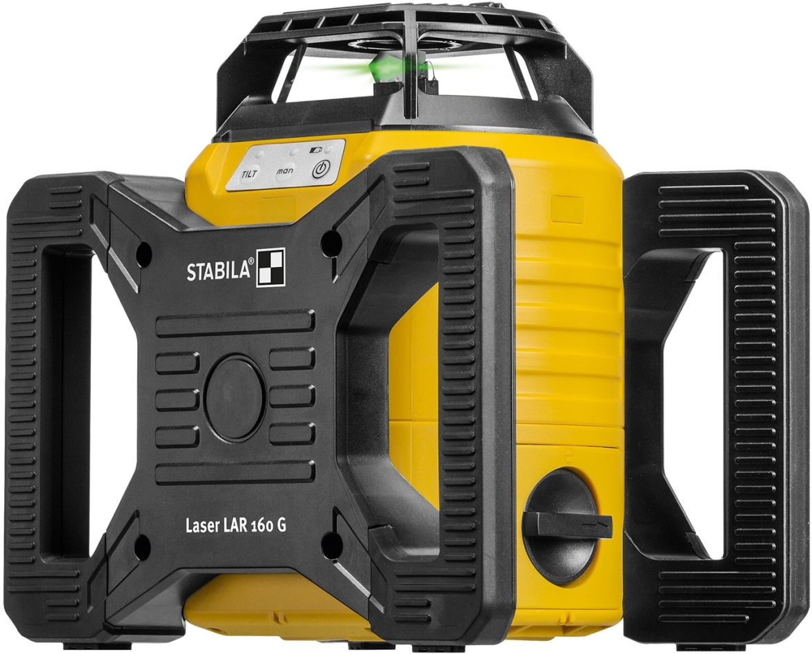 Stabila 19240 Rotationslaser LAR 160 Grün, 4-teiliges Set
