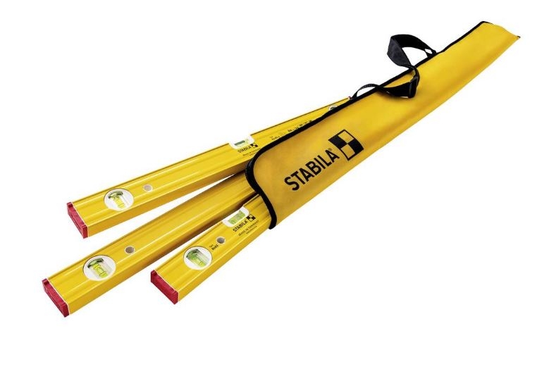 Stabila 19716 PRO SET 80 ASM Wasserwaagen-Set 30 cm, 60 cm, 120 cm 0,5 mm/m