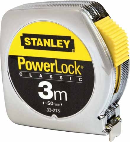 Stanley 0-33-218 Bandmass Powerlock Metallgehäuse 3 m
