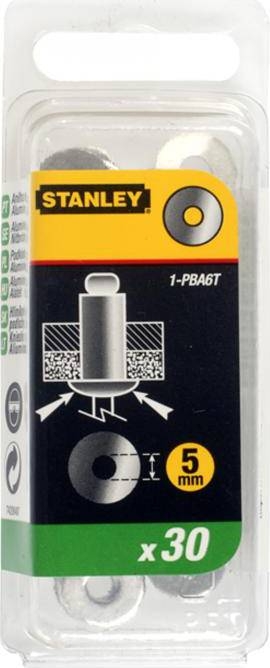 Stanley 1-PBA6T Aluminium-Unterlegscheiben 5mm - 30 Stück