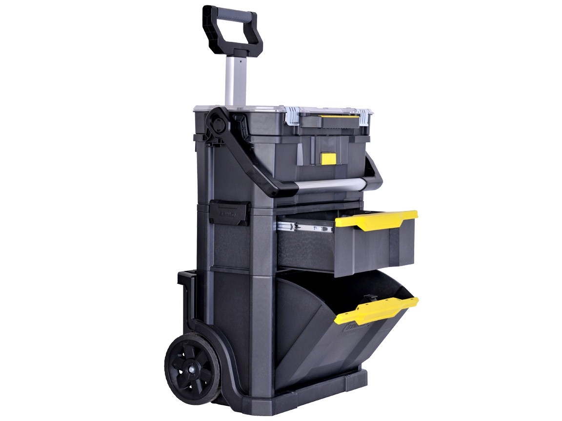 Stanley STST1-79231 Stanley Rollende Werkstatt 2-in-1,inkl. Werkzeugtrage mit Organizeraufsatz