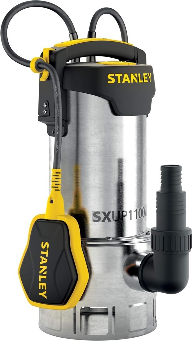 Stanley 51769 SXUP1100XDE Edelstahl-Tauchpumpe 230 V, 1100 W, IPX8, inkl. 10 m Netzkabel
