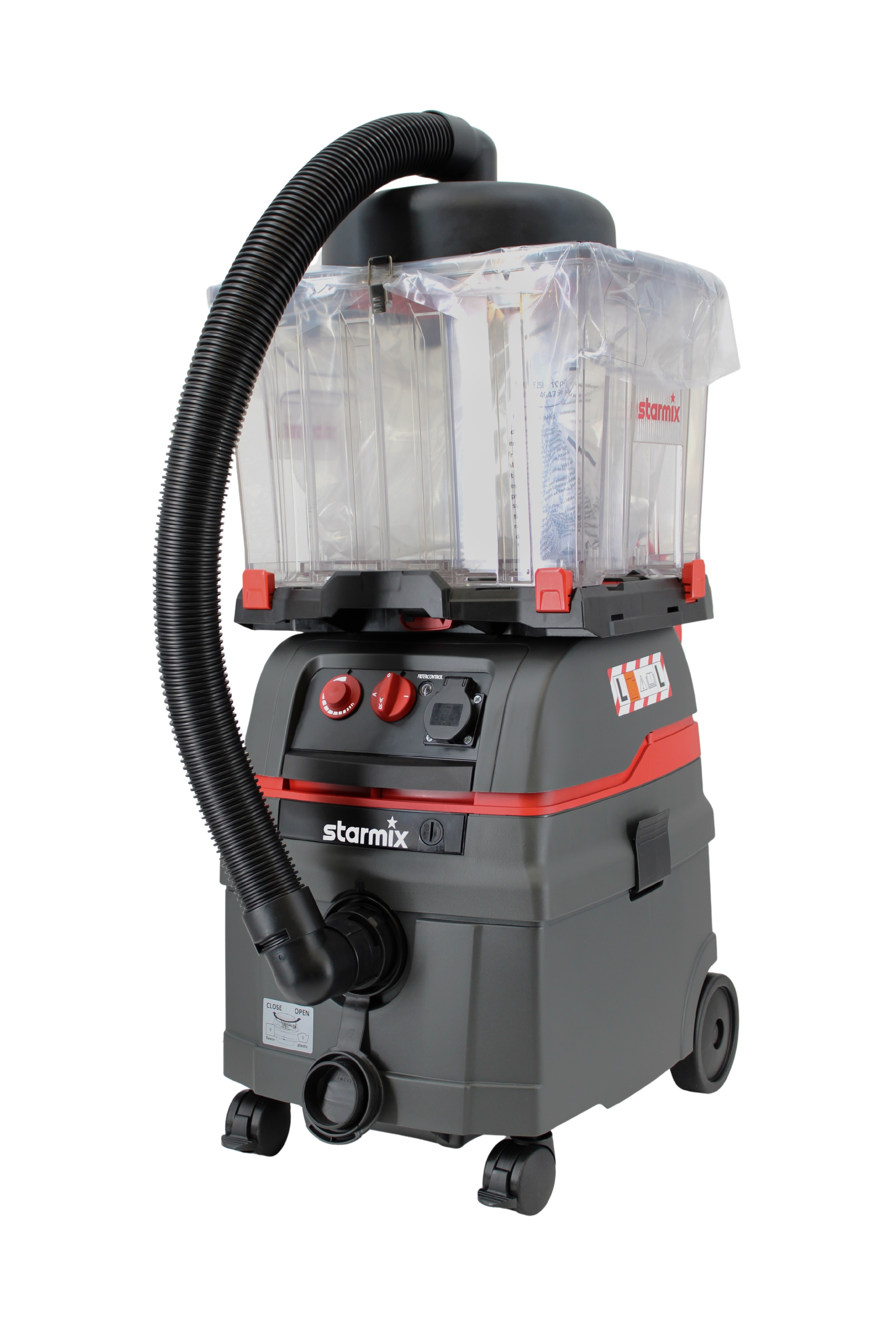 Starmix 18744+130217+449432 ISC L 1625 EW Staubsauger mit Dustfixx Vorabscheider und Unifix Adapterplatte