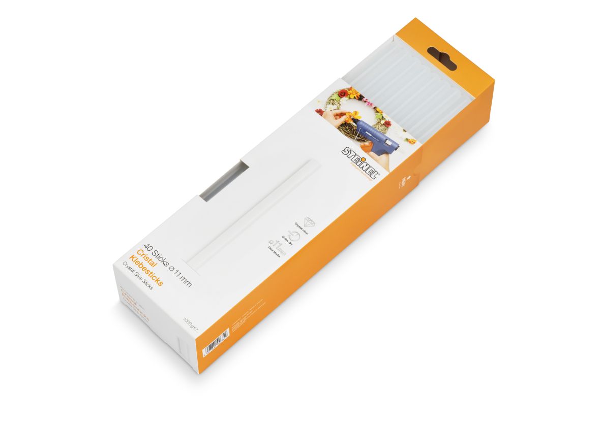 Steinel 006822 Cristal Klebepatronen 11mm 1000g 40Stk
