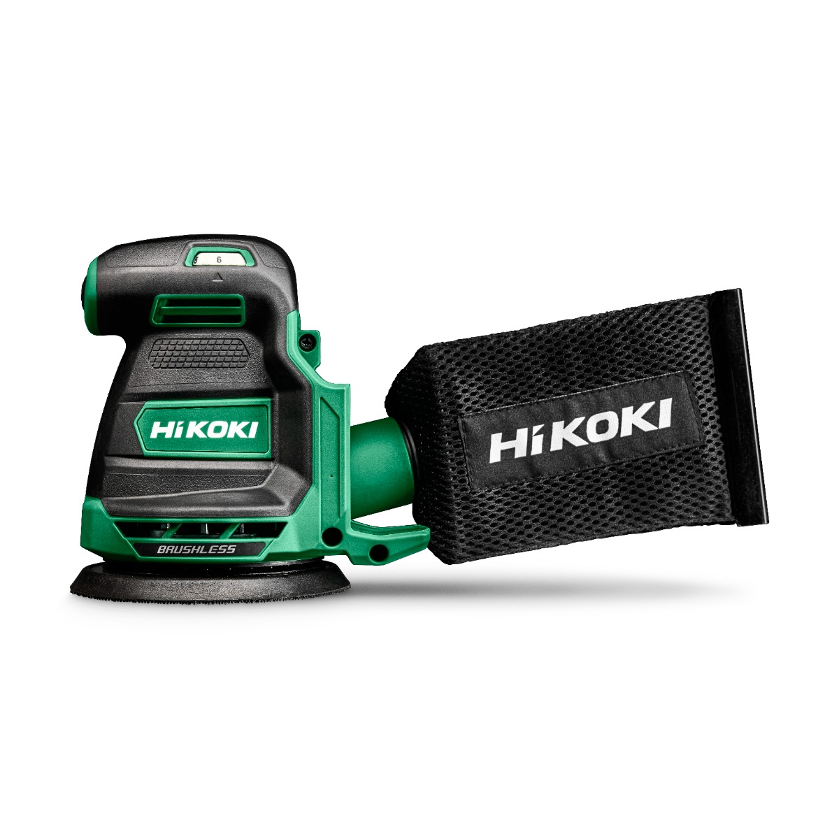 HiKOKI SV1813DAW2Z Accu-Exzenterschleifer 125mm 18V ohne Akkus und Ladegerät im HSC II Koffer