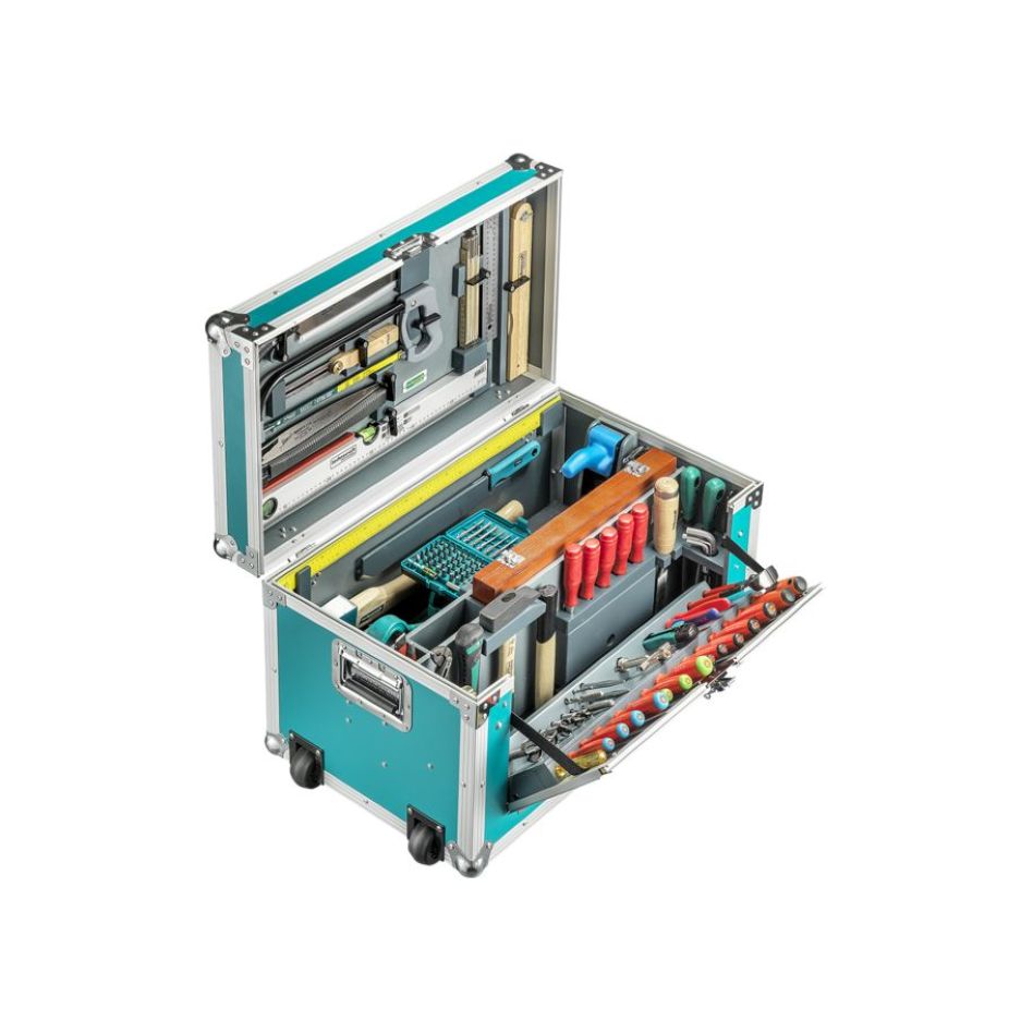 technocraft 658383 Leichter Werkzeugkasten für Tischlerarbeiten 184-teilig